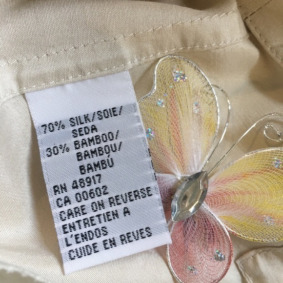 Calvin Klein Short Belted Khaki Silk Bamboo Pockets Midi Skirt Women's 16 - Picture 7 of 7